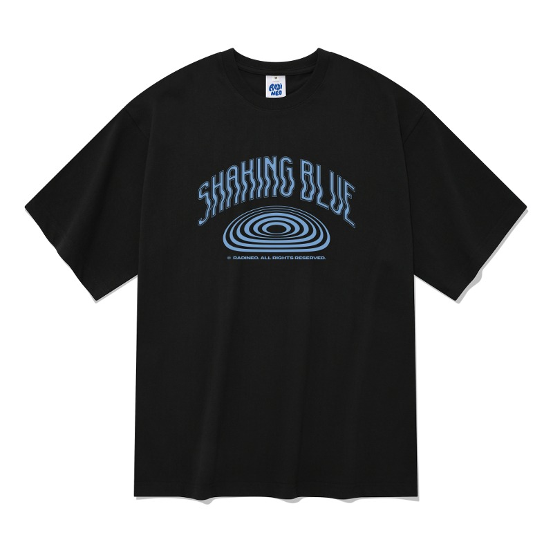 20수 쉐이킹 블루 반팔 티셔츠 블랙