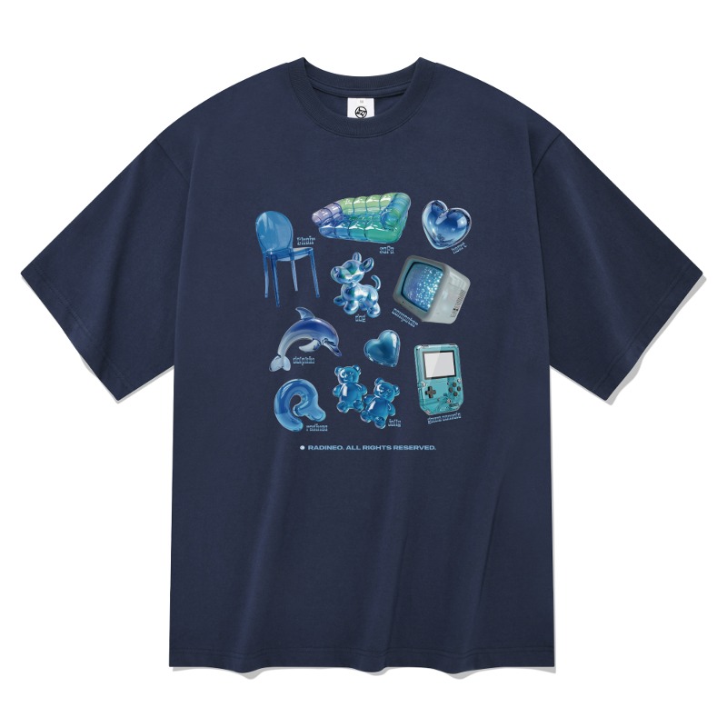 블루 컬렉터 반팔 티셔츠 네이비